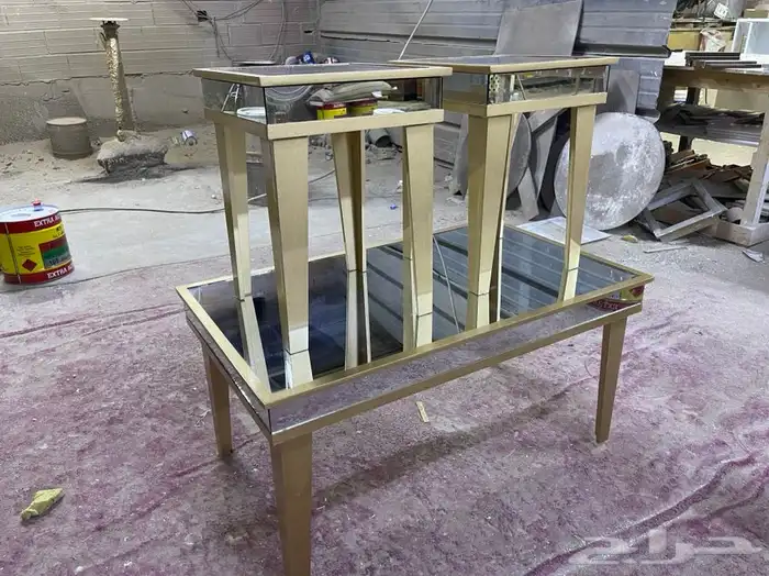 طاولة كنب بالمرايا 9