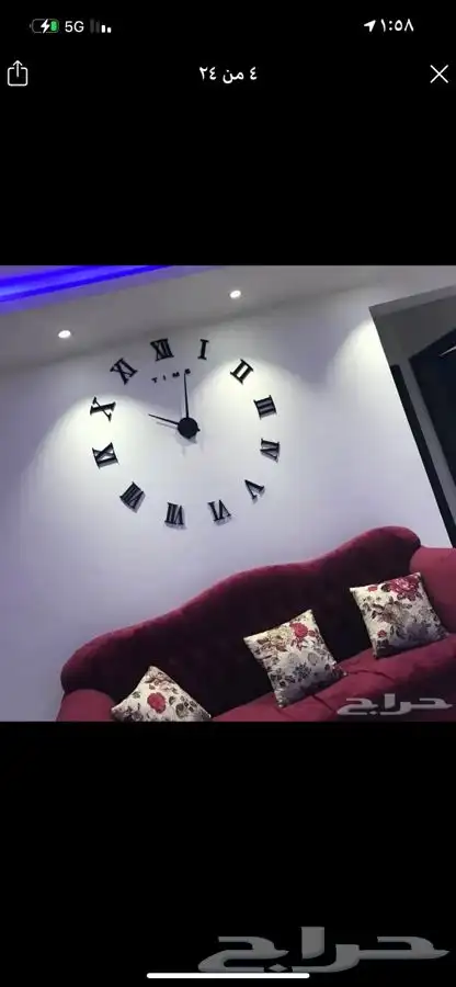 ساعات حائط 3D ( ضمان 19