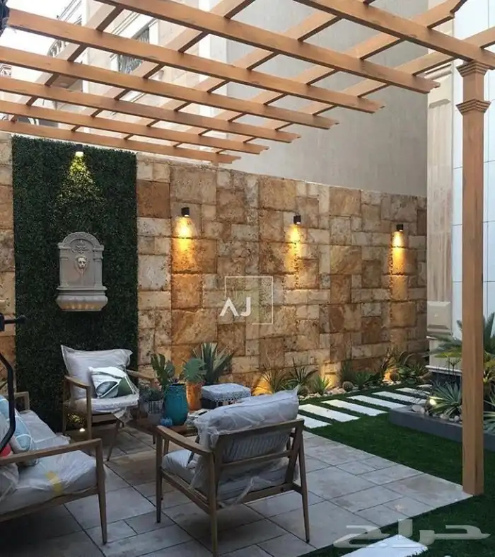  مضلات جلسات حدائق  مضلات خشبي  مضلات حديد  سواتر 3