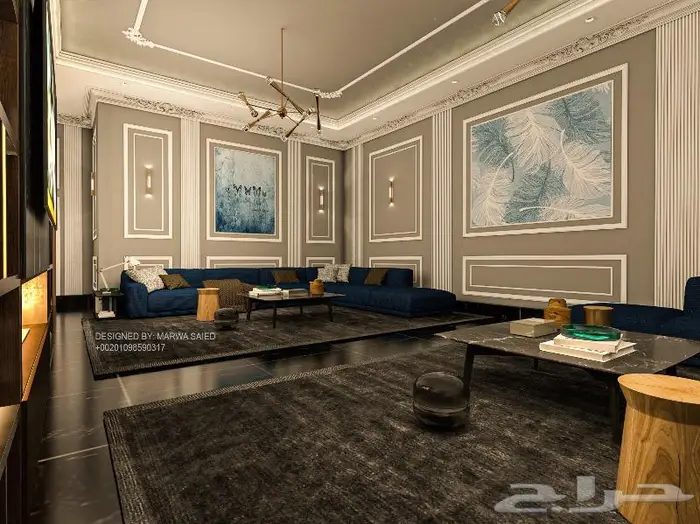 تصميم ديكور فلل شقق سكنيه شاليهات استراحات 1