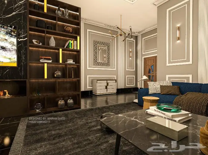 تصميم ديكور فلل شقق سكنيه شاليهات استراحات 2