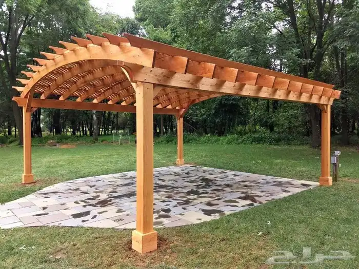  مضلات جلسات حدائق  مضلات خشبي  مضلات حديد  سواتر 8