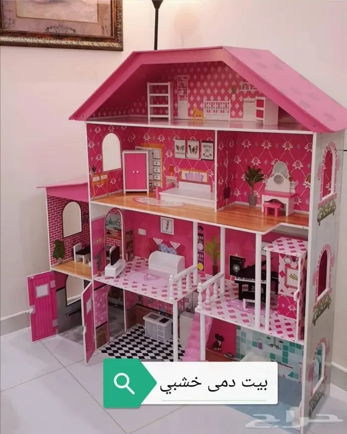 مطابخ أطفال خشبية وبيوت دمى 14