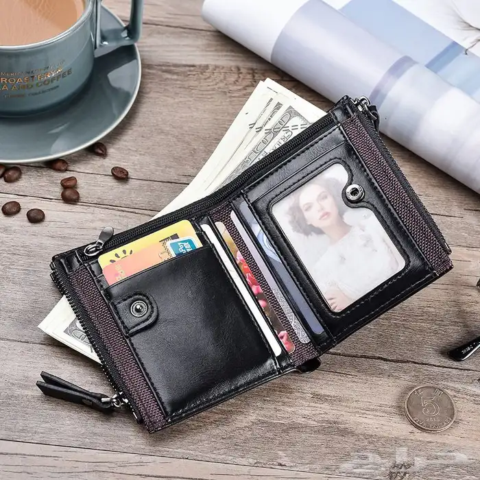 محفظه رجاليه لون اسود 10