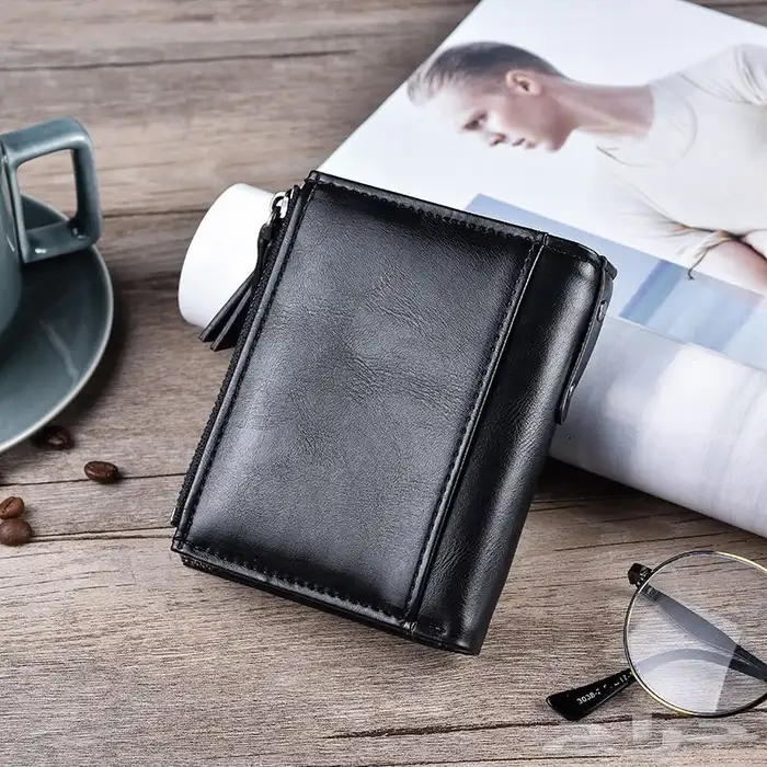 محفظه رجاليه لون اسود 9