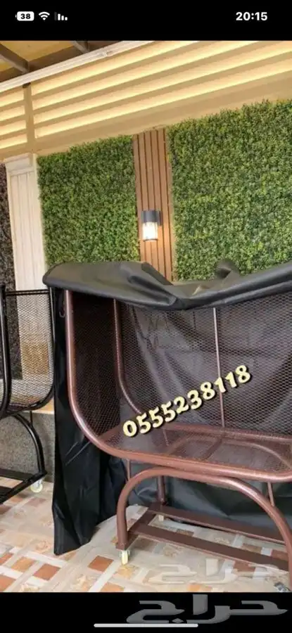 حامل حطب متحرك جوده عاليه مع طربال وتوصيل مجاني 35