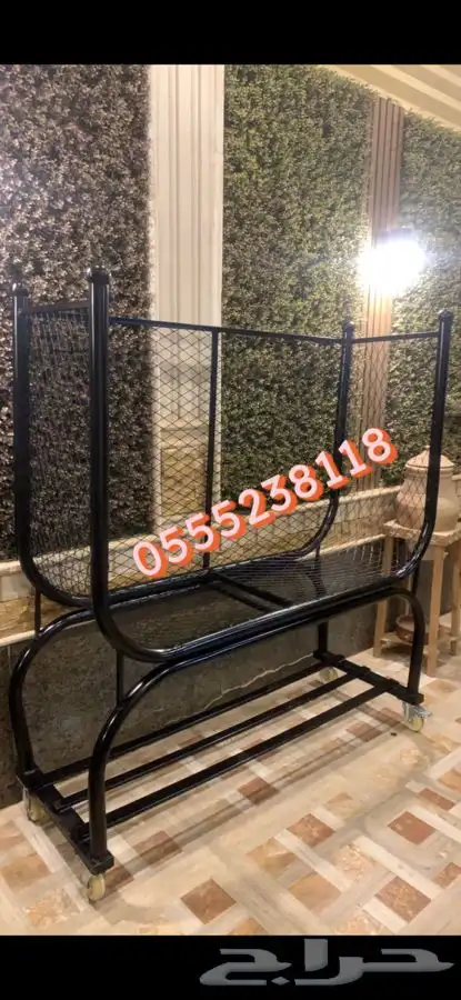 حامل حطب متحرك جوده عاليه مع طربال وتوصيل مجاني 45