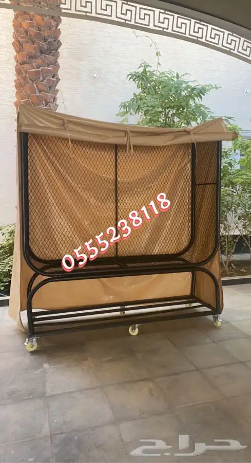 حامل حطب متحرك جوده عاليه مع طربال وتوصيل مجاني 4