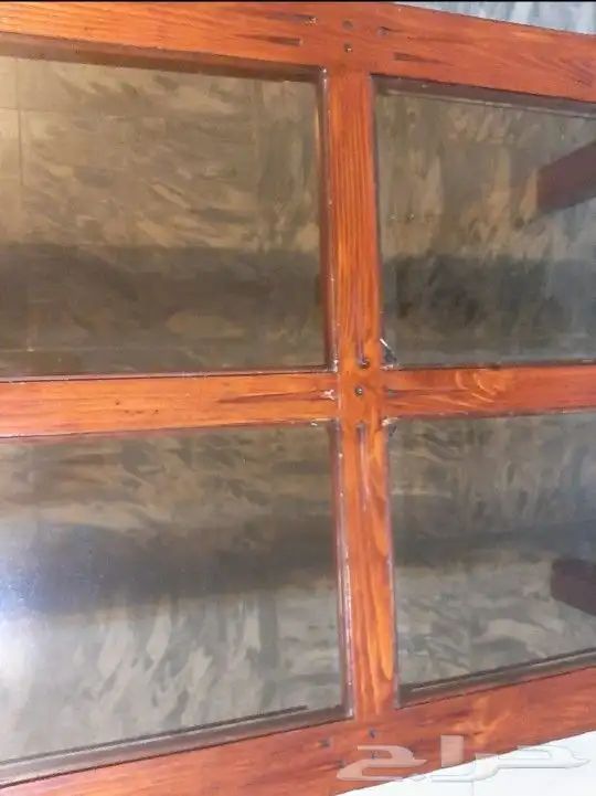 طاوله زجاجيه خشبيه 3