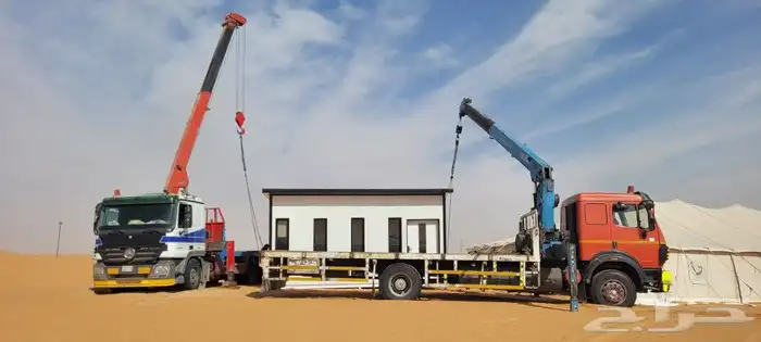 نقل غرف جاهزه بركسات برتبلات سطحه كرين ونش تر 0