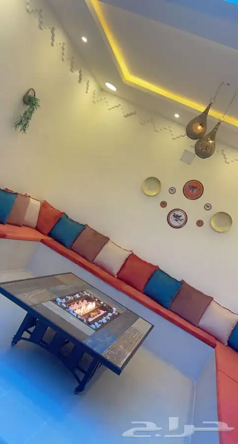 منقد او منقل طاولة تدفئه سيراميك وبرسلان غاز وحطب 77