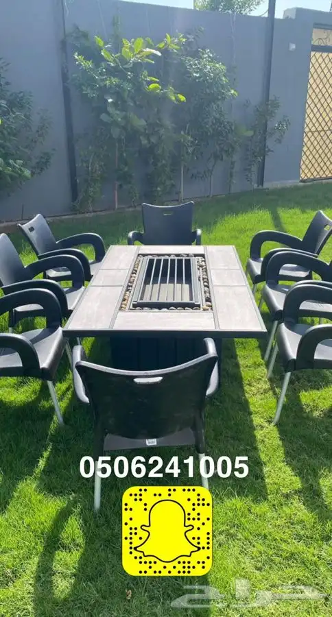 منقد او منقل طاولة تدفئه سيراميك وبرسلان غاز وحطب 11