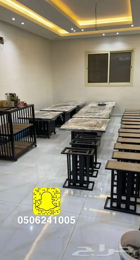 منقد او منقل طاولة تدفئه سيراميك وبرسلان غاز وحطب 5