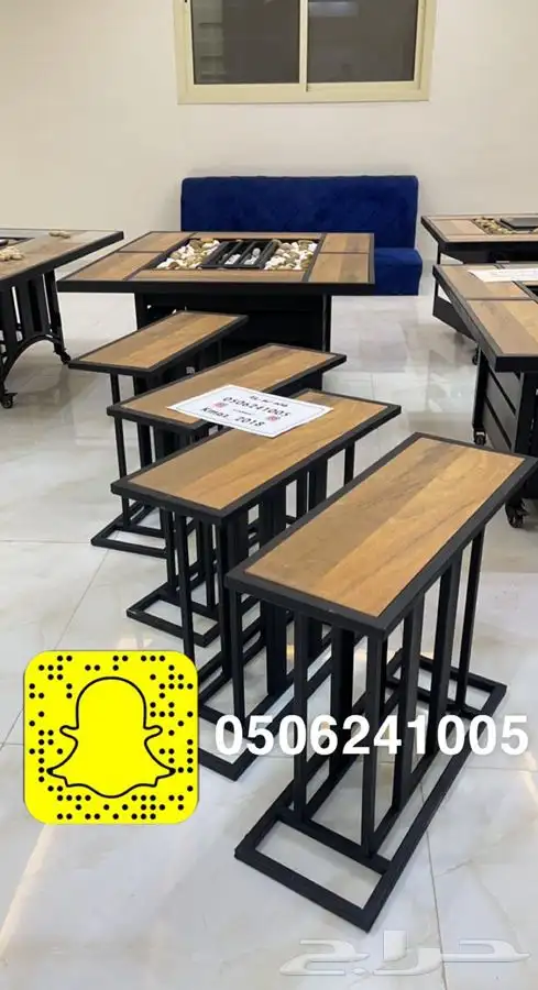 منقد او منقل طاولة تدفئه سيراميك وبرسلان غاز وحطب 85