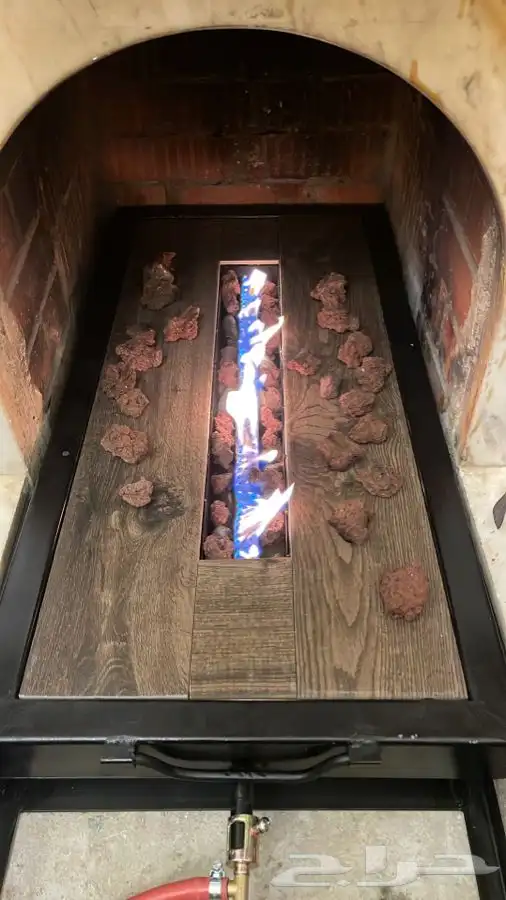 منقد او منقل طاولة تدفئه سيراميك وبرسلان غاز وحطب 65