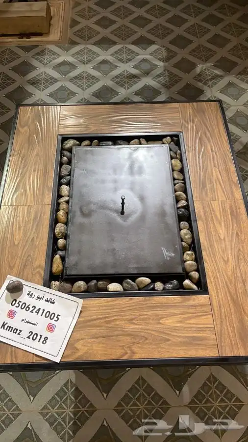 منقد او منقل طاولة تدفئه سيراميك وبرسلان غاز وحطب 22