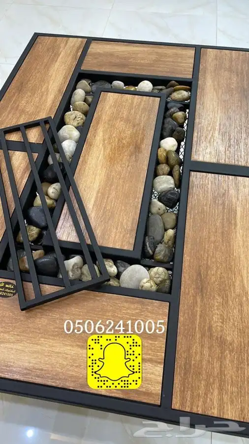 منقد او منقل طاولة تدفئه سيراميك وبرسلان غاز وحطب 62