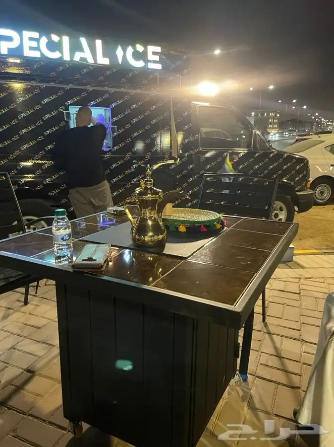 منقد او منقل طاولة تدفئه سيراميك وبرسلان غاز وحطب 25