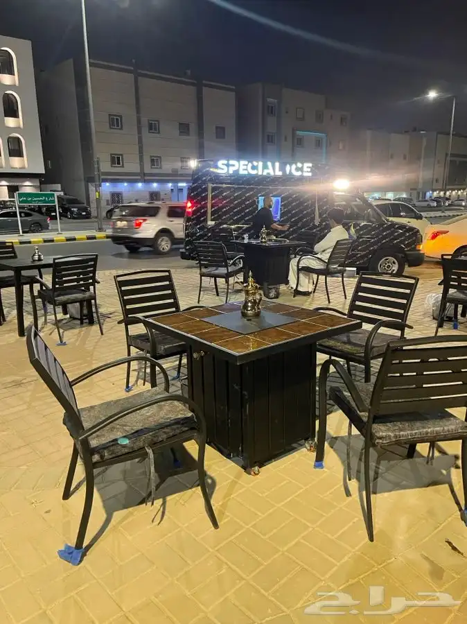 منقد او منقل طاولة تدفئه سيراميك وبرسلان غاز وحطب 24