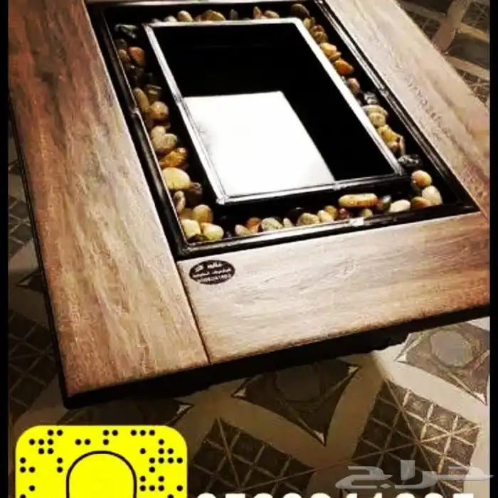 منقد او منقل طاولة تدفئه سيراميك وبرسلان غاز وحطب 31