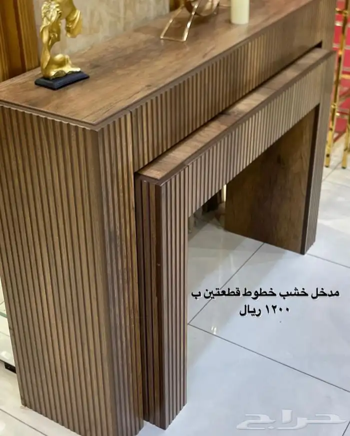 مدخل خشب خطوط 0