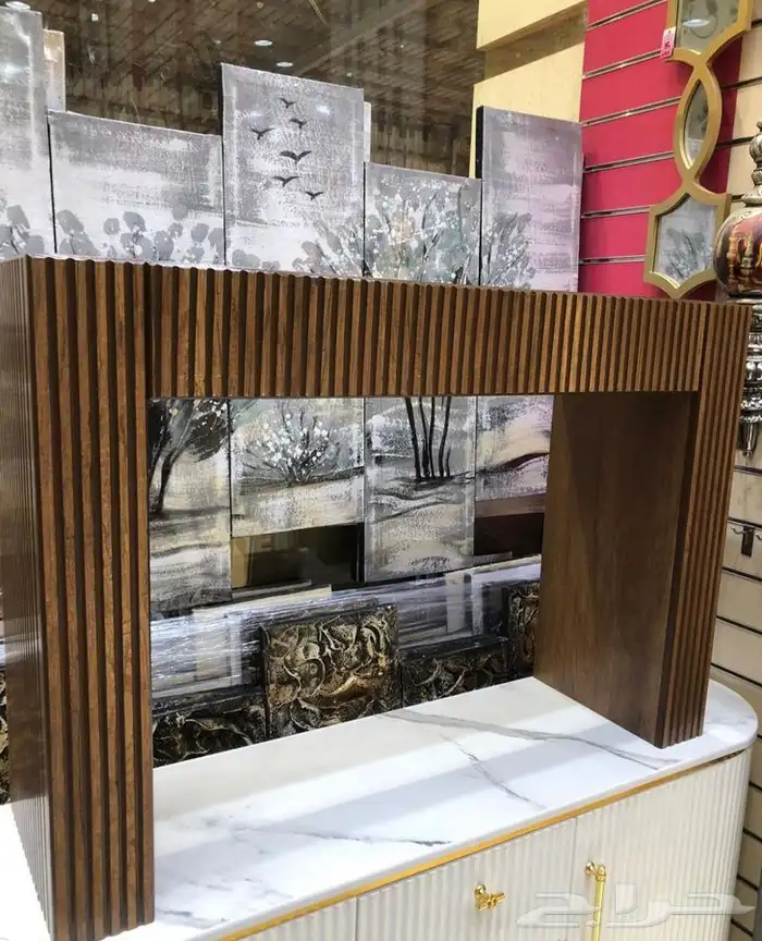 مدخل خشب خطوط 3