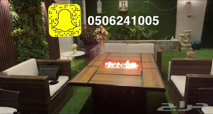 منقد او منقل طاولة تدفئه سيراميك وبرسلان غاز وحطب 81