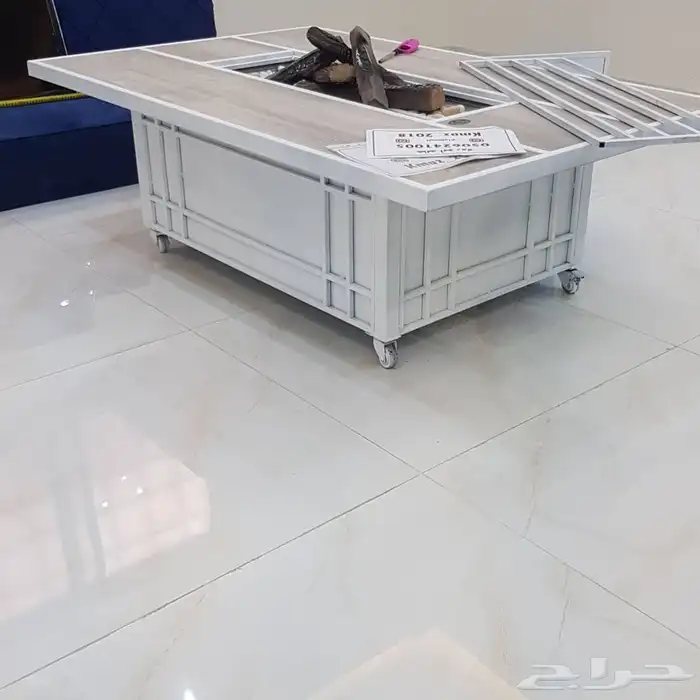 منقد او منقل طاولة تدفئه سيراميك وبرسلان غاز وحطب 26