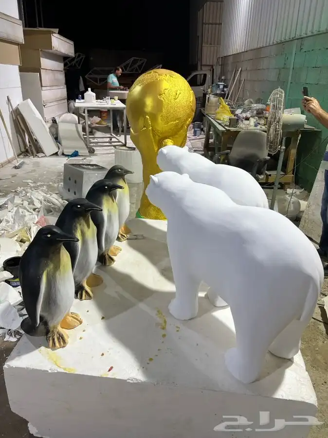 نحت مجسمات فلين ديكور فلين اعلانات نحات محترف 23