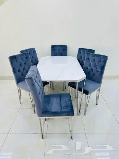 طاولات منزليه رخام ماليزي مع استيل 67