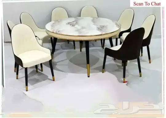 طاولات منزليه رخام ماليزي مع استيل 69