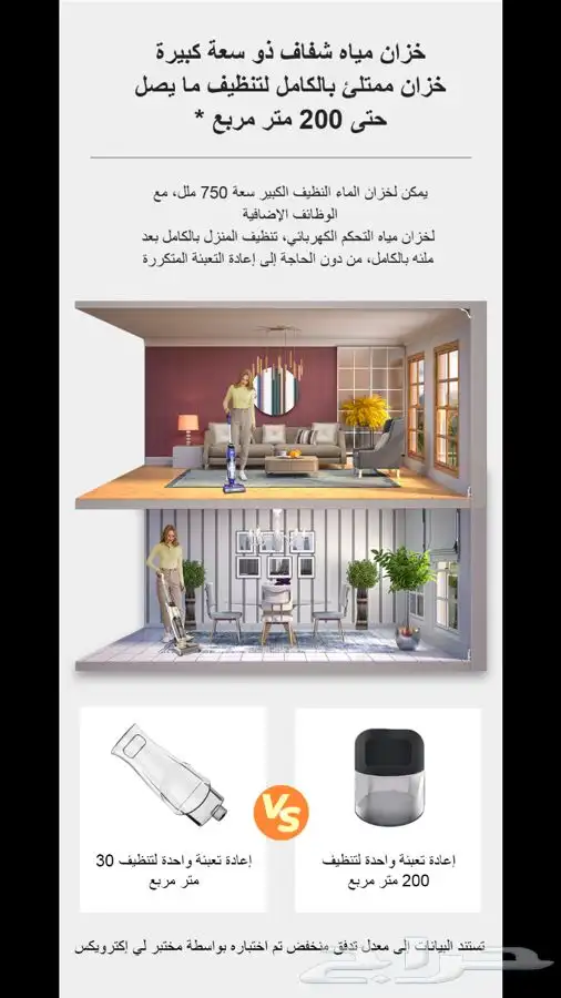مكنسة تنظيف الرطب والجاف لا سلكية  Liectroux i5 Pro 7