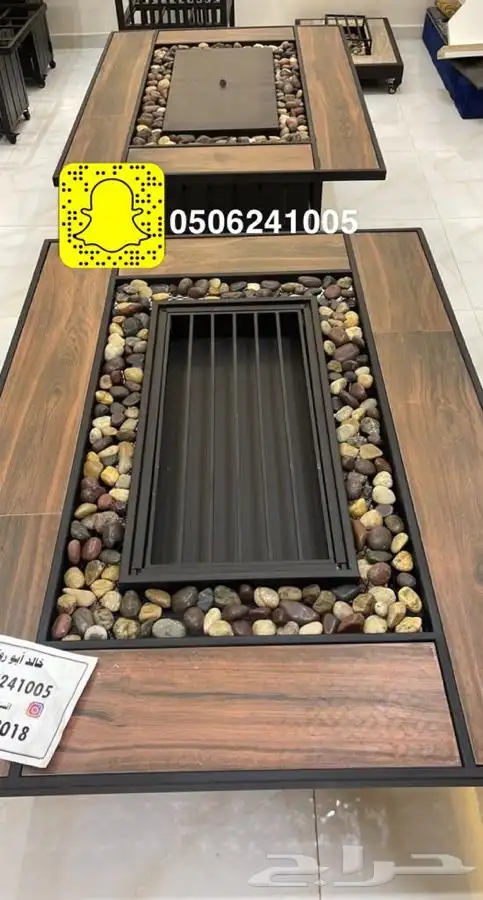 طاولات او منقد تدفئه خارجيه سيراميك مشبات منقل حدايق 92