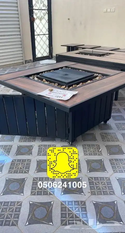 طاولات او منقد تدفئه خارجيه سيراميك مشبات منقل حدايق 99
