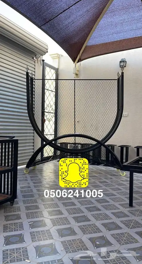 حامل اوسلة حطب مع شراع بمقاسات مختلفه   مدفئه حدايق وطاولات 46