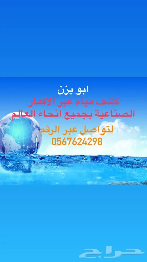 كشف مياه ابار ارتوازية عبر الاقمار الصناعية 1