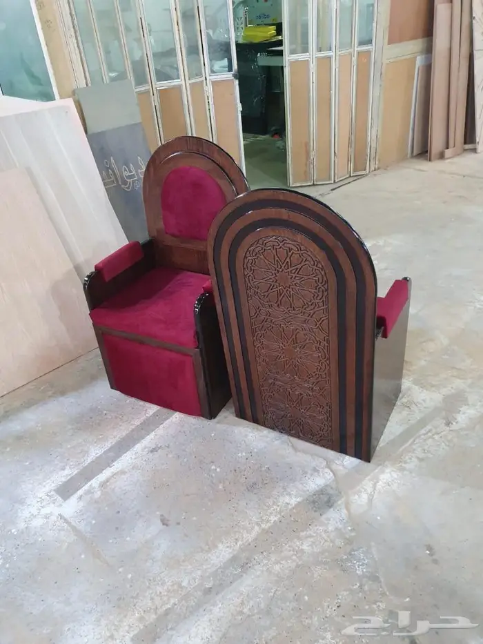 تكاية مساندظهر مساجد دواليب وحوامل مصاحف ديكورات مساجد 51