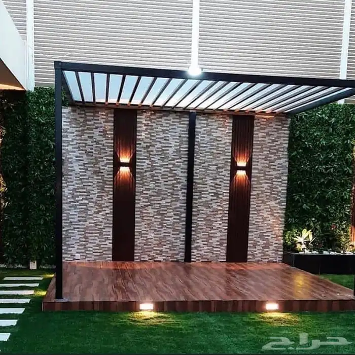  ساتر حديد  ساتر حوش  سواتر جدران  سواتر بتصاميم عصريه وحدي 8