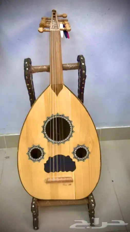 عود موسيقي عود لتعليم والعزف عود مصري مركب عليه اوتارالماني 0