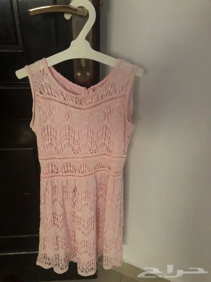 فستان بناتي قماش مخرز خامة ممتازة 0