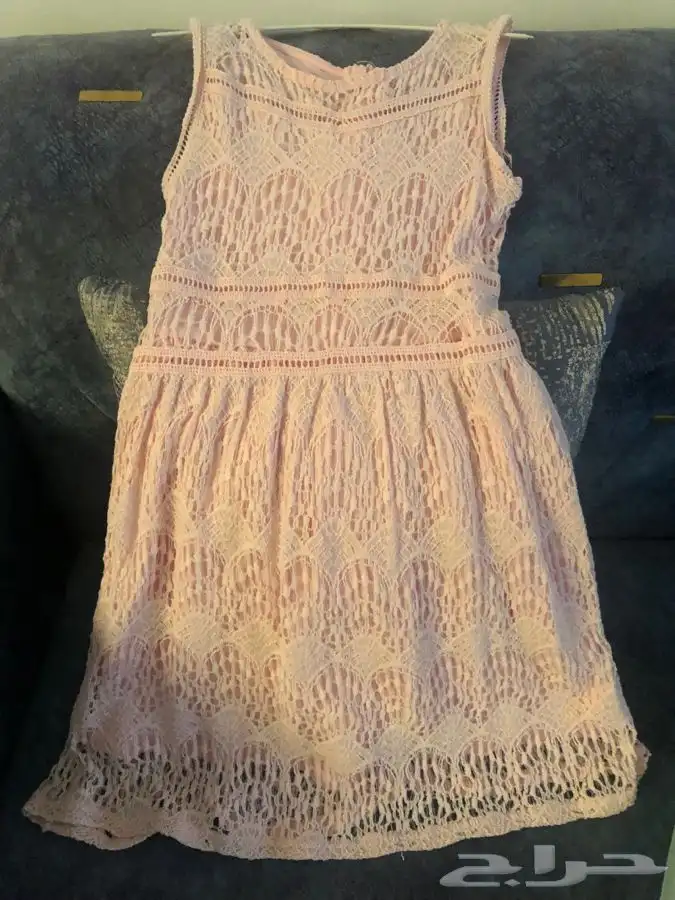 فستان بناتي قماش مخرز خامة ممتازة 1
