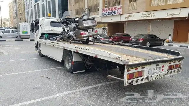 سطحه لنقل سيارات ودراجات من الامارات لسعودية 3