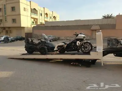سطحه لنقل سيارات ودراجات من الامارات لسعودية 1