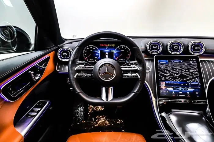 تم البيع مرسيدس C300 AMG 2022 بحالة الوكالة 28
