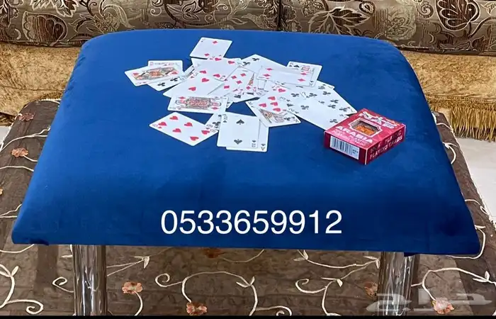 طاولات بلوت بجرس 65 ريال بدون الجرس 60 11