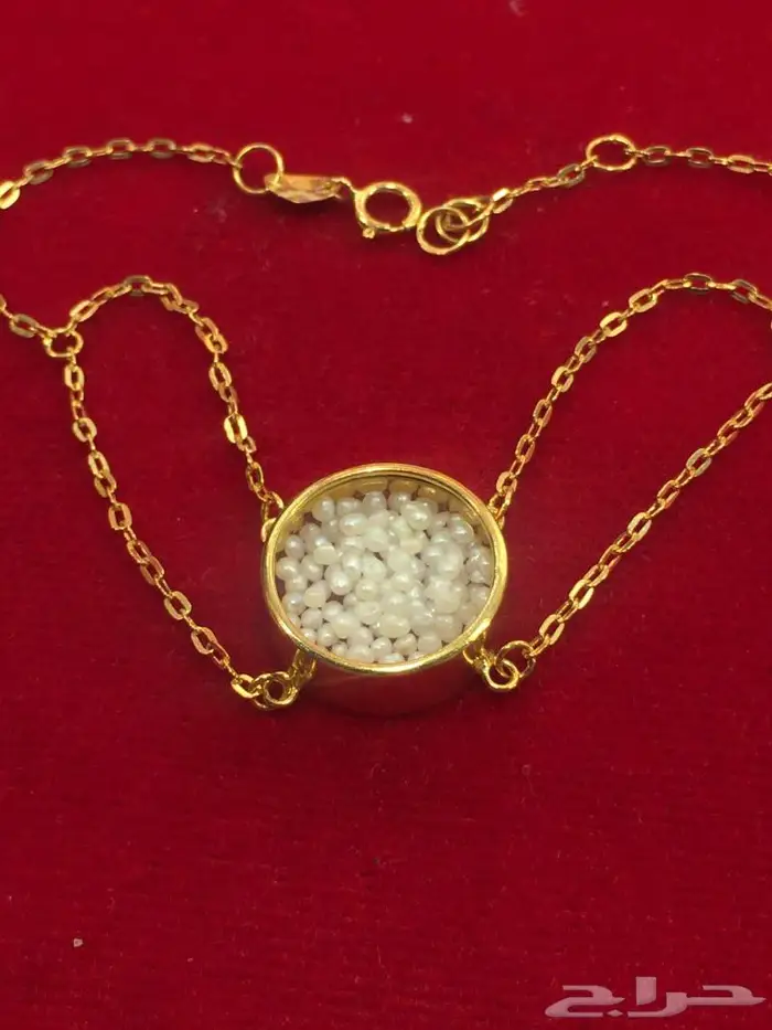 اسوارة ذهب ولؤلؤ 0