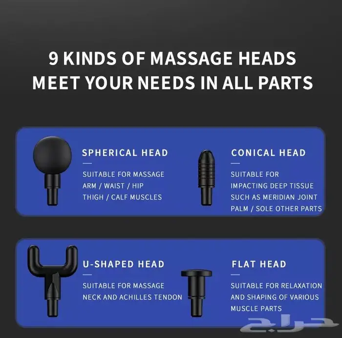 جهاز مساج وتدليك منزلي للاسترخاء مع شاشة عرض 3