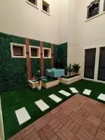مشتل زراعة طبيعي ثيل واحواض وأشجار وزهور 3