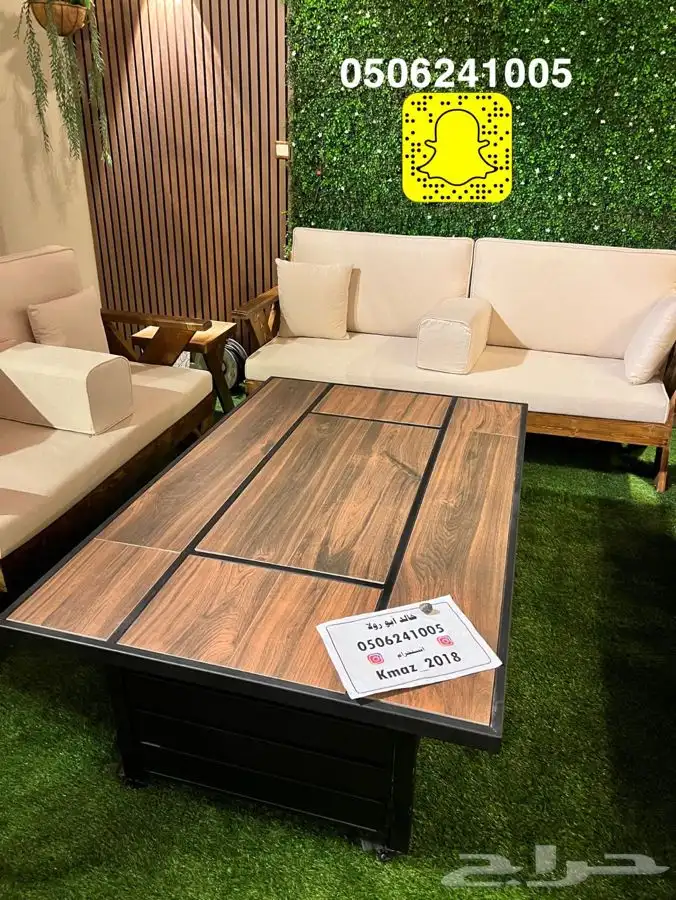 مدفاه او منقل منقد سيراميك طاوله تعمل بالغاز والحطب 20