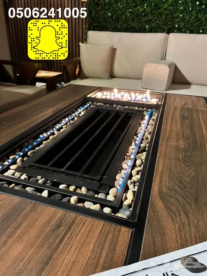 مدفاه او منقل منقد سيراميك طاوله تعمل بالغاز والحطب 23